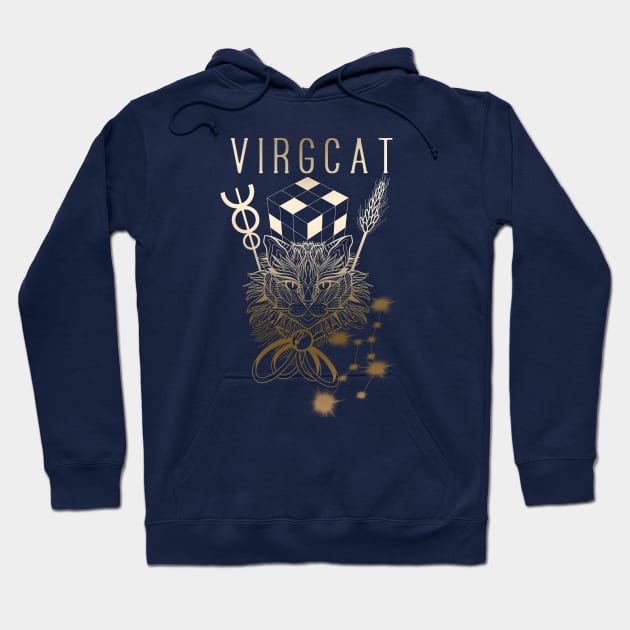 Zodiacat - a zodiac cattery: virgo - virgcat Hoodie by Blacklinesw9